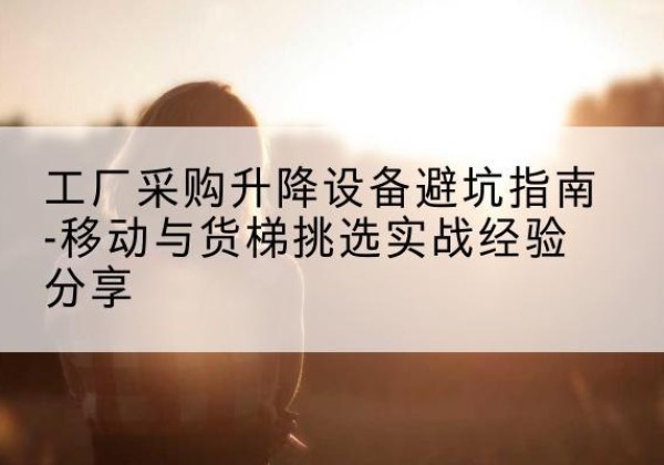 西昌移动式升降机怎么选-工厂采购升降设备避坑指南-移动与货梯挑选实战经验分享